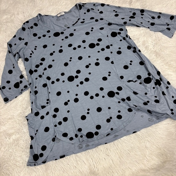 Prairie Cotton USA-Made Polka Dots All Cotton Tunic ~ Size Large - Picture 2 of 10